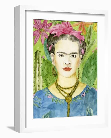 Frida Kahlo II-Melissa Wang-Framed Art Print