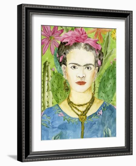 Frida Kahlo II-Melissa Wang-Framed Art Print