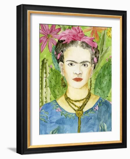 Frida Kahlo II-Melissa Wang-Framed Art Print