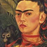 Self Portrait with a Monkey, c.1940 (detail)-Frida Kahlo-Art Print