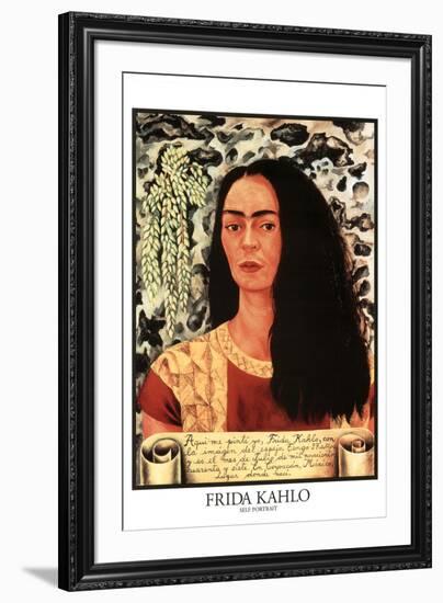 Frida Kahlo (Self Portrait)-Frida Kahlo-Framed Art Print