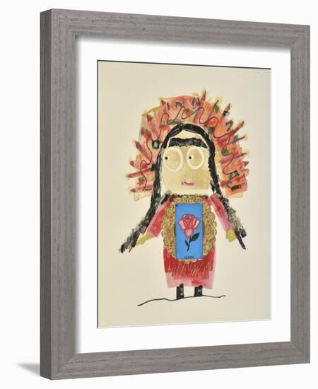 Frida Rose-Jennie Cooley-Framed Giclee Print