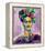 Frida v2-Jeanette Vertentes-Framed Stretched Canvas