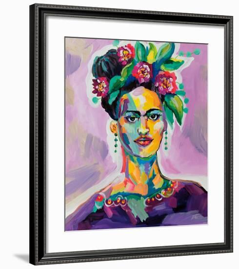 Frida v2-Jeanette Vertentes-Framed Premium Giclee Print
