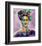 Frida v2-Jeanette Vertentes-Framed Art Print