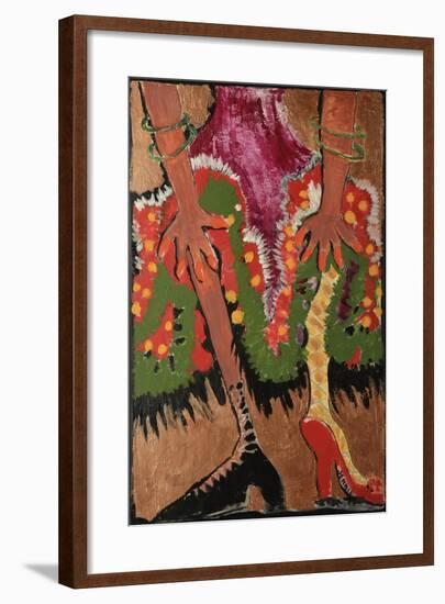 Fridas Legs Gold-Jennie Cooley-Framed Giclee Print