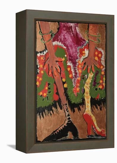 Fridas Legs Gold-Jennie Cooley-Framed Premier Image Canvas