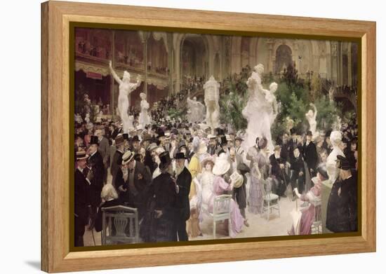 Friday at the French Artists' Salon, 1911-Jules-Alexandre Grün-Framed Premier Image Canvas