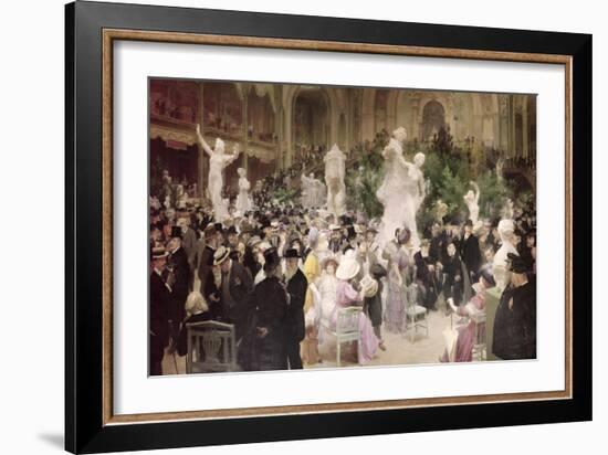 Friday at the French Artists' Salon, 1911-Jules-Alexandre Grün-Framed Giclee Print