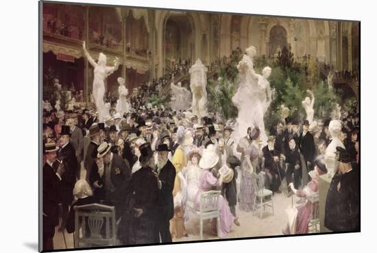 Friday at the French Artists' Salon, 1911-Jules-Alexandre Grün-Mounted Giclee Print