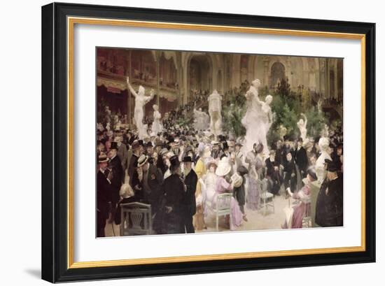 Friday at the French Artists' Salon, 1911-Jules-Alexandre Grün-Framed Giclee Print