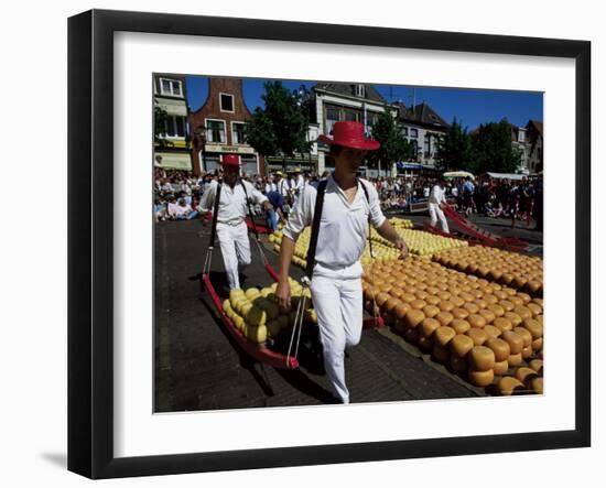 Friday Cheese Auction, Alkmaar, Holland-Michael Short-Framed Photographic Print