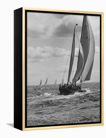 Friday Race Underway from Newport, Rhode Island to Vineyard Haven, Massachusetts-Walter Sanders-Framed Premier Image Canvas