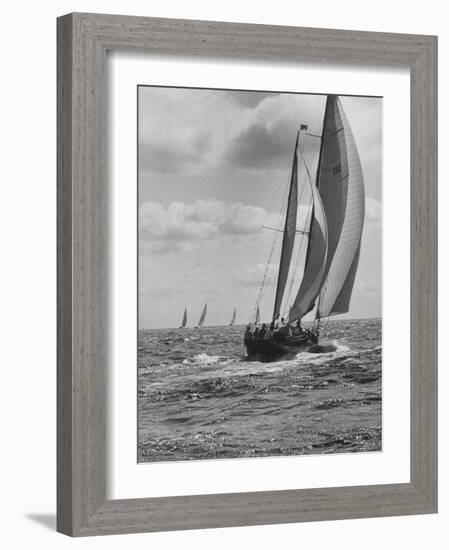 Friday Race Underway from Newport, Rhode Island to Vineyard Haven, Massachusetts-Walter Sanders-Framed Photographic Print