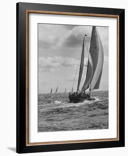 Friday Race Underway from Newport, Rhode Island to Vineyard Haven, Massachusetts-Walter Sanders-Framed Photographic Print