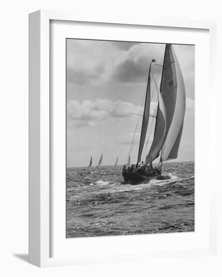 Friday Race Underway from Newport, Rhode Island to Vineyard Haven, Massachusetts-Walter Sanders-Framed Photographic Print