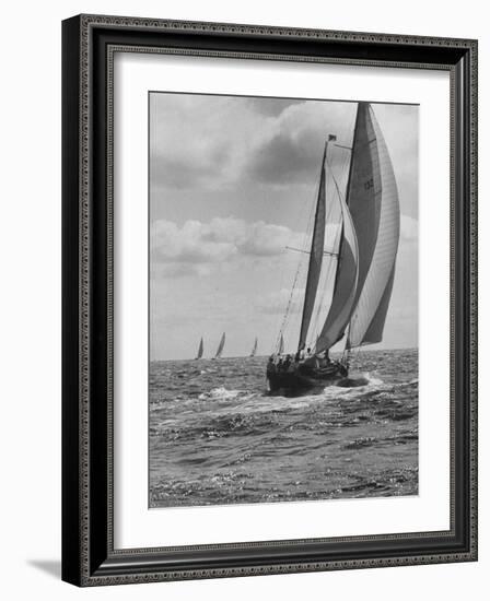 Friday Race Underway from Newport, Rhode Island to Vineyard Haven, Massachusetts-Walter Sanders-Framed Photographic Print