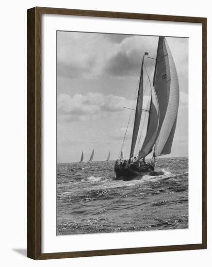 Friday Race Underway from Newport, Rhode Island to Vineyard Haven, Massachusetts-Walter Sanders-Framed Photographic Print