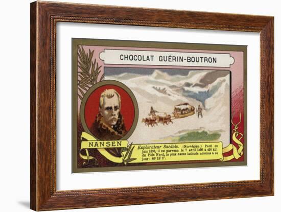 Fridtjof Nansen, Norwegian Arctic Explorer-French School-Framed Giclee Print