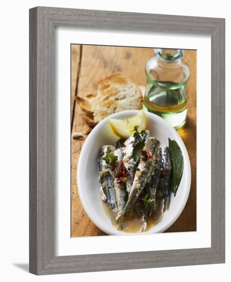 Fried Anchovies with Dried Tomatoes (Calabria)-null-Framed Photographic Print