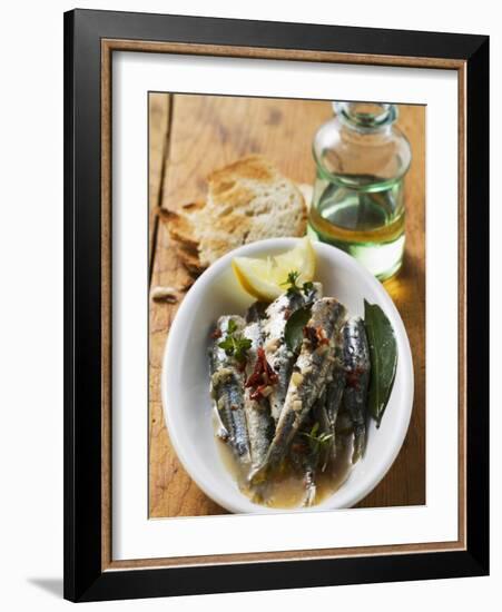 Fried Anchovies with Dried Tomatoes (Calabria)-null-Framed Photographic Print