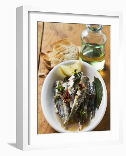 Fried Anchovies with Dried Tomatoes (Calabria)-null-Framed Photographic Print