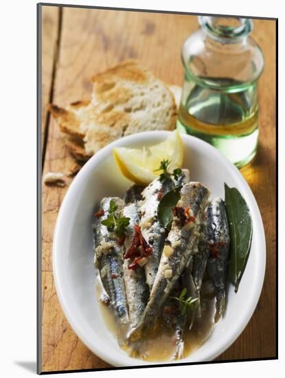 Fried Anchovies with Dried Tomatoes (Calabria)-null-Mounted Photographic Print