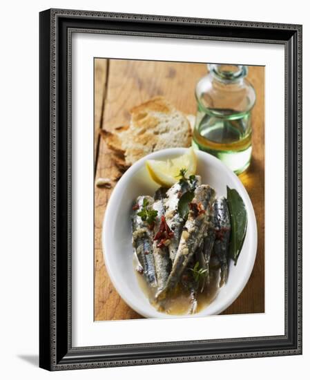 Fried Anchovies with Dried Tomatoes (Calabria)-null-Framed Photographic Print