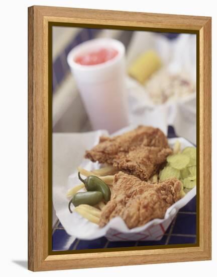 Fried Chicken-John T^ Wong-Framed Premier Image Canvas