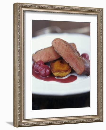 Fried Duck Breast with Cherries (France)-Jean Cazals-Framed Photographic Print