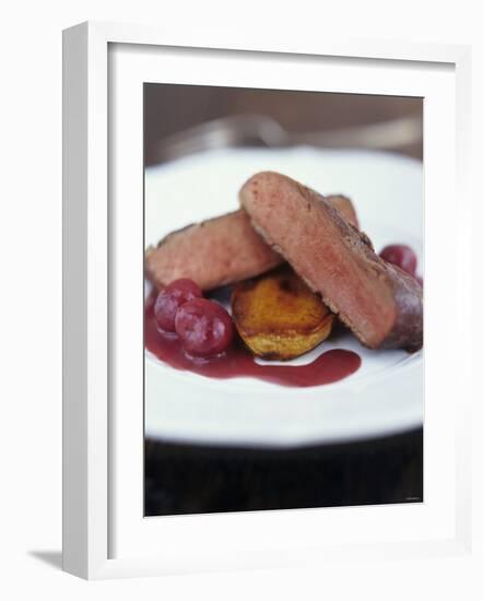 Fried Duck Breast with Cherries (France)-Jean Cazals-Framed Photographic Print