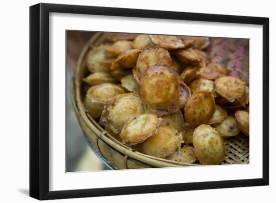 Fried Snacks, Yangon, Myanmar (Burma)-Merrill Images-Framed Photographic Print