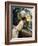 Frieda, the Artist's Wife, Leaning over the Balcony-Leo Putz-Framed Giclee Print