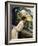 Frieda, the Artist's Wife, Leaning over the Balcony-Leo Putz-Framed Giclee Print