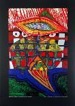 Black Girl, Discovery in the Kingdom of the Toros-Friedensreich Hundertwasser-Framed Collectable Print