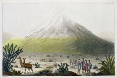 Summit of Cotopaxi, and the Eruption of Cotopaxi, 1803, Published 1820s-30s-Friedrich Alexander Baron Von Humboldt-Framed Giclee Print