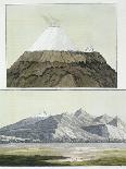 Summit of Cotopaxi, and the Eruption of Cotopaxi, 1803, Published 1820s-30s-Friedrich Alexander Baron Von Humboldt-Mounted Giclee Print