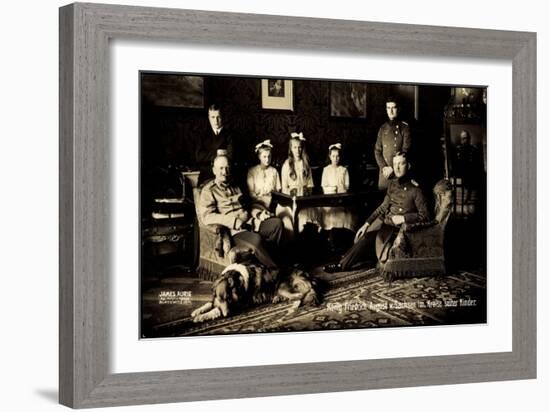 Friedrich August Iii Von Sachsen, Wettiner, Familie-null-Framed Giclee Print