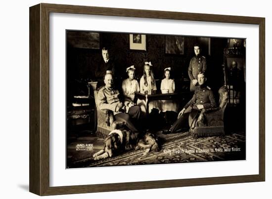 Friedrich August Iii Von Sachsen, Wettiner, Familie-null-Framed Giclee Print