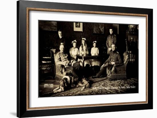 Friedrich August Iii Von Sachsen, Wettiner, Familie-null-Framed Giclee Print