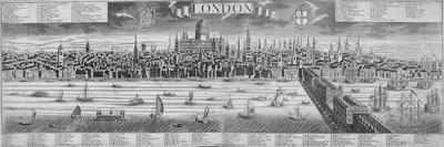 The City of London and the River Thames, 1710-Friedrich Bernhard Werner-Giclee Print