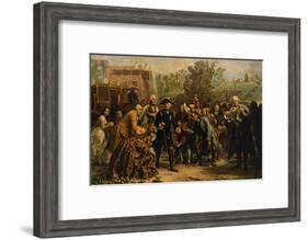 'Friedrich der Große auf-Adolph Friedrich Erdmann von Menzel-Framed Giclee Print