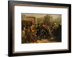 'Friedrich der Große auf-Adolph Friedrich Erdmann von Menzel-Framed Giclee Print