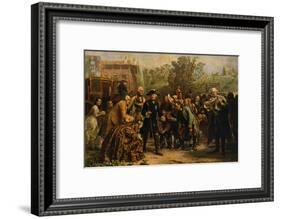'Friedrich der Große auf-Adolph Friedrich Erdmann von Menzel-Framed Giclee Print