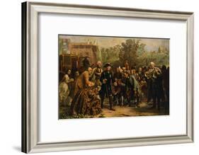 'Friedrich der Große auf-Adolph Friedrich Erdmann von Menzel-Framed Giclee Print