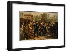 'Friedrich der Große auf-Adolph Friedrich Erdmann von Menzel-Framed Giclee Print