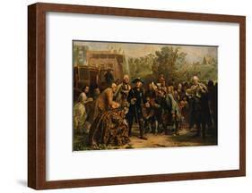 'Friedrich der Große auf-Adolph Friedrich Erdmann von Menzel-Framed Giclee Print