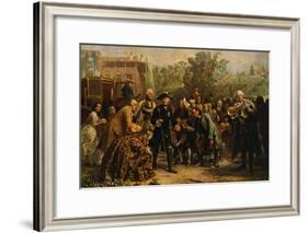 'Friedrich der Große auf-Adolph Friedrich Erdmann von Menzel-Framed Giclee Print