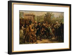 'Friedrich der Große auf-Adolph Friedrich Erdmann von Menzel-Framed Giclee Print
