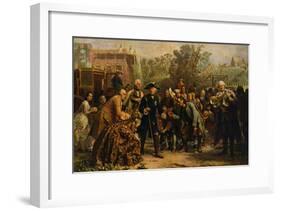 'Friedrich der Große auf-Adolph Friedrich Erdmann von Menzel-Framed Giclee Print